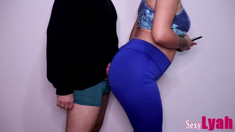 Pov lap dance, tight leggings, booty