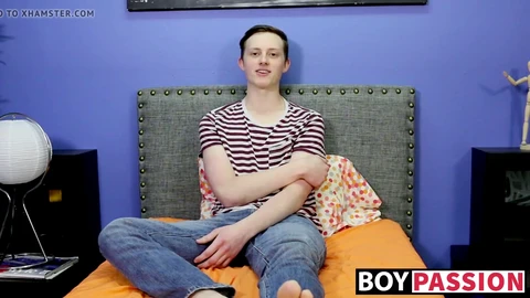 toy penetrating through his own hole after the interview