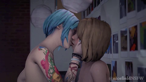 Romantic sex, rule 34, lesbian scissoring