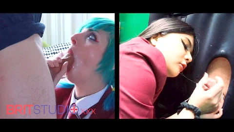 Оральный секс, 18 летние, школьная форма