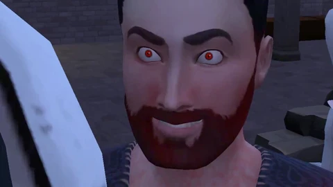 Ein unrasiertes Werwolf erkundet während der Feiertage seine homosexuellen Wünsche