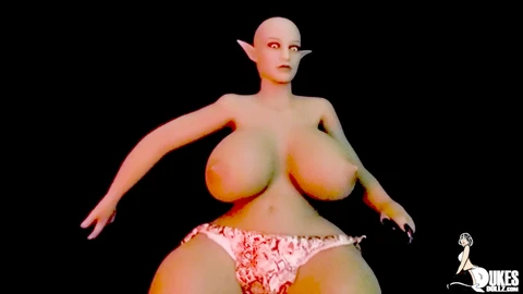 Dukes Dolls ginormous titties Big arse Orc doll