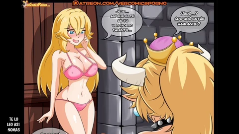 Big butt, hand job, bowsette