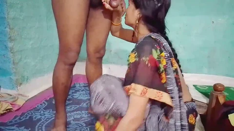 Steamy session with busty bhabhi Payal ends with a messy mouthful of cum