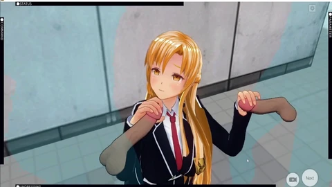 Anime, cm3d2 asuna, sao