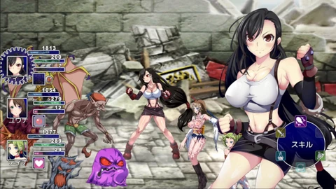 CRYSTAL FANTASY: Tifa, Yufi, Yuna, Rosa, Lightning, and Lidia indulge in their deepest desires in this adult PC game!