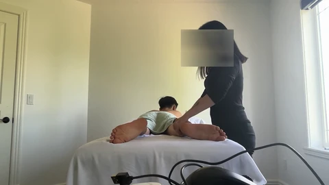 Legit Peruvian RMT surrenders to huge Asian cock during second appointment